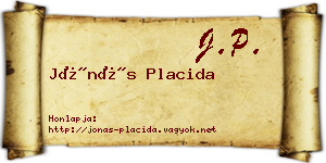 Jónás Placida névjegykártya